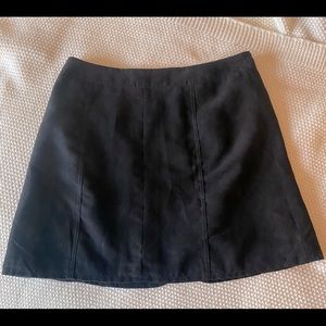 Black mini skirt